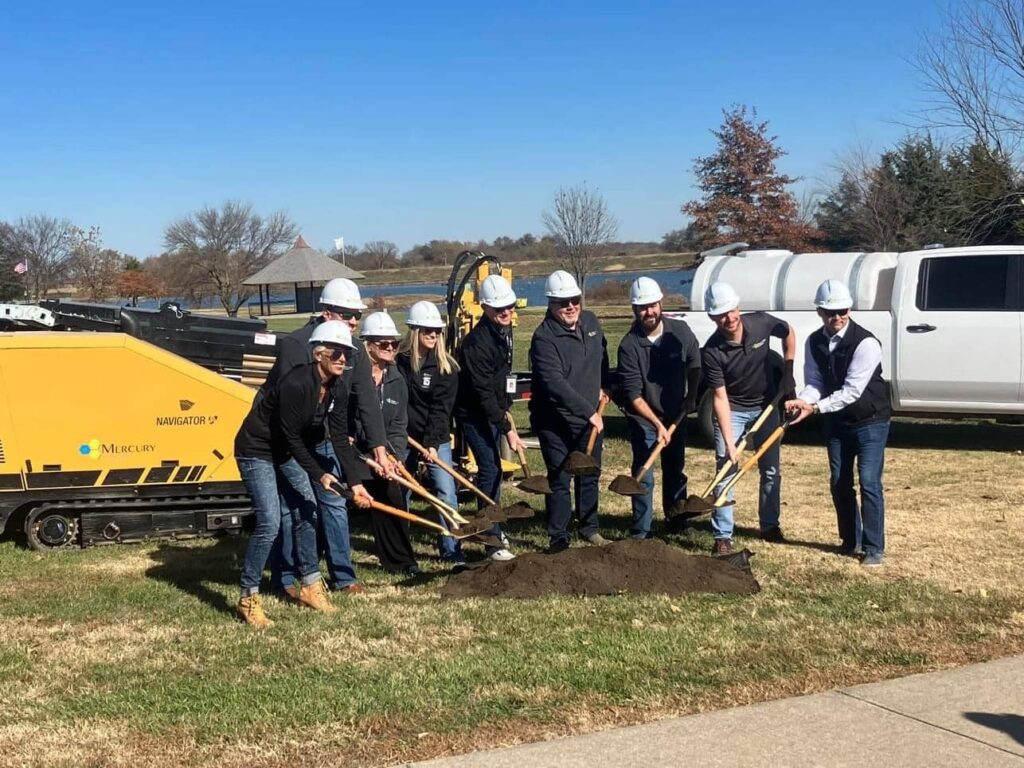 Overbrook, Kansas Mercury Broadband Fiber Ground Breaking