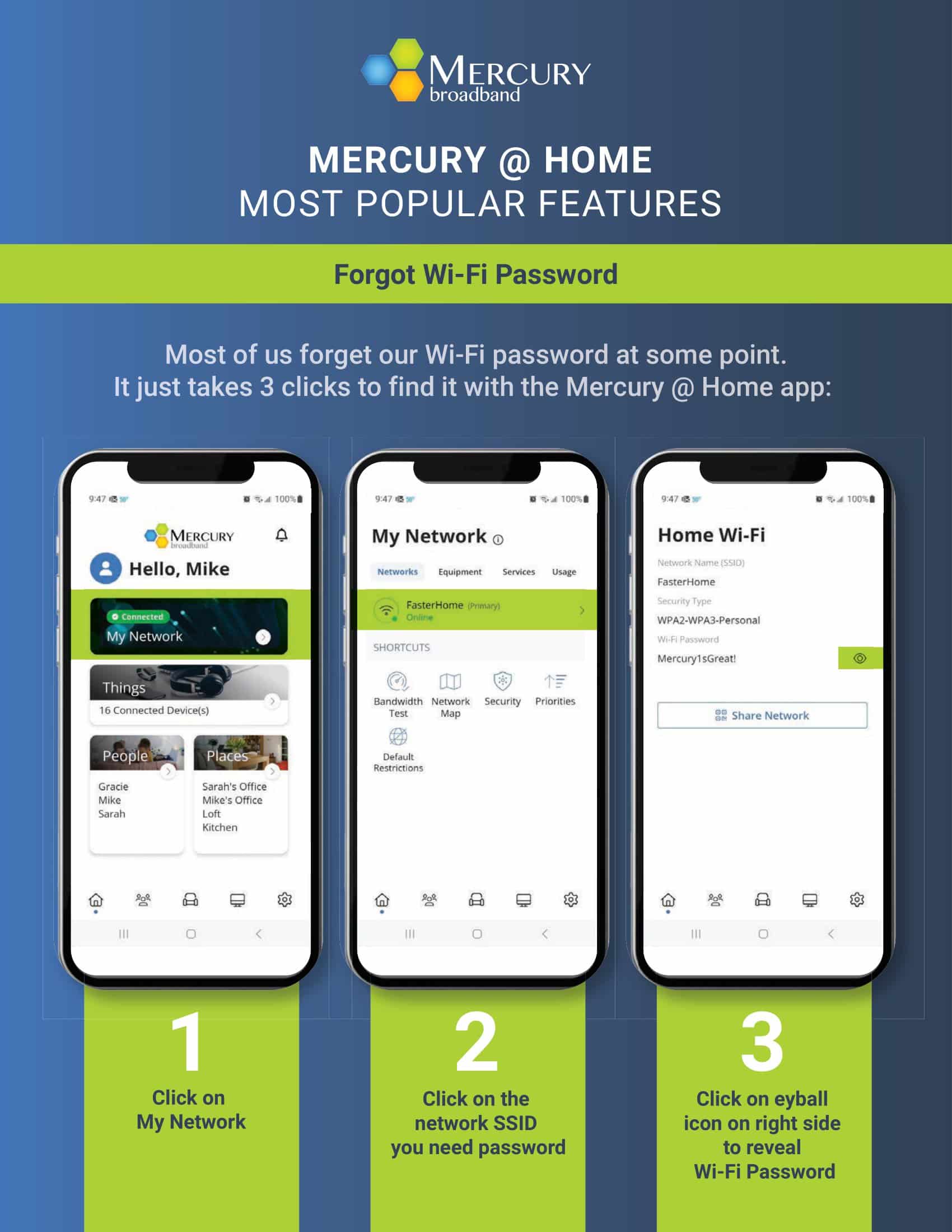 mercury @ home app most popular features forgot password