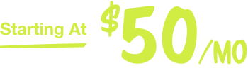 starting at $50/mo